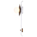 SATCO/NUVO Colby 1 Light Wall Sconce White And Natural Brass Finish (60-7741)