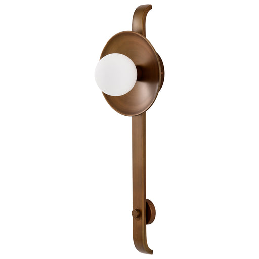 SATCO/NUVO Colby 1 Light Wall Sconce Natural Brass Finish (60-7742)