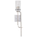 SATCO/NUVO Terrace 1 Light Wall Sconce Polished Nickel Finish Crackel Glass (60-7747)