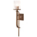 SATCO/NUVO Terrace 1 Light Wall Sconce Natural Brass Finish Crackel Glass (60-7749)