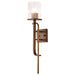 SATCO/NUVO Terrace 1 Light Wall Sconce Natural Brass Finish Crackel Glass (60-7749)