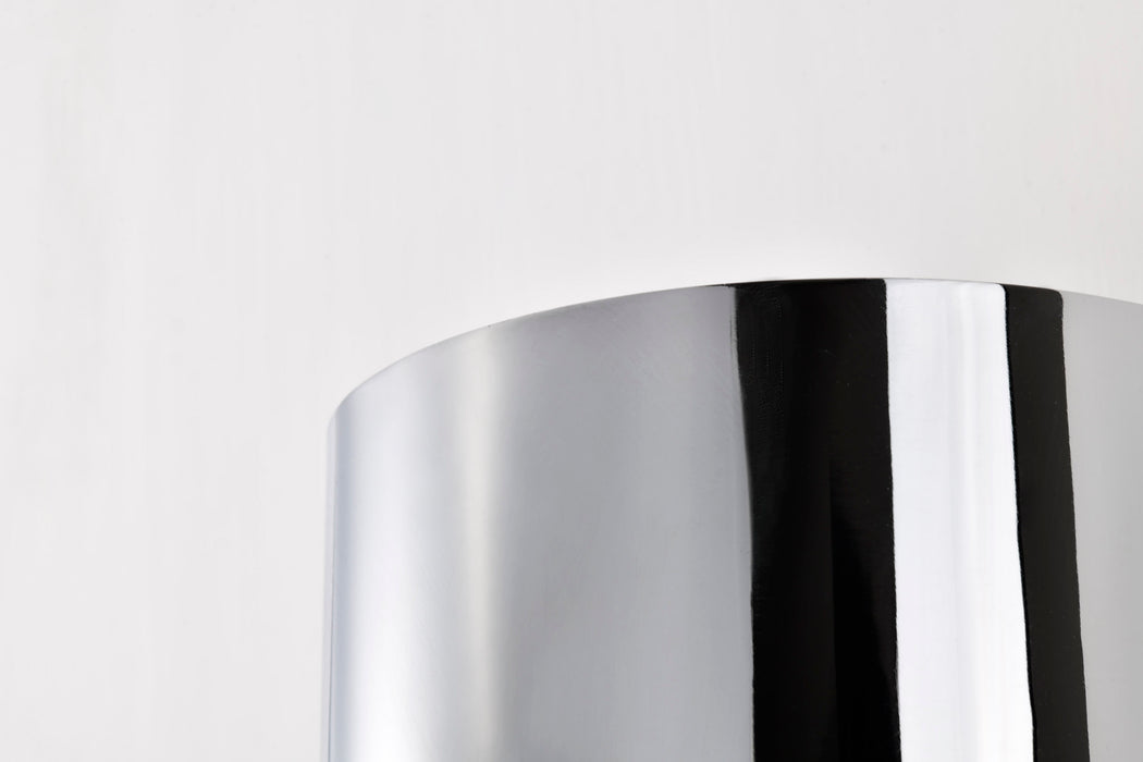 SATCO/NUVO Teagon 1 Light Wall Sconce Polished Nickel Finish Metal Shade (60-7755)