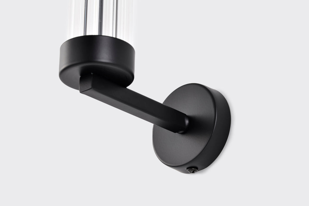 SATCO/NUVO Teagon 1 Light Wall Sconce Matte Black Finish Metal Shade (60-7756)