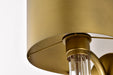 SATCO/NUVO Teagon 1 Light Wall Sconce Natural Brass Finish Metal Shade (60-7757)