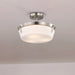 SATCO/NUVO Rowen 3 Light Semi Flush Brushed Nickel Finish Etched White Glass (60-7763)
