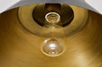 SATCO/NUVO Adina 1 Light Medium Pendant Matte Black And Natural Brass Finish (60-7766)