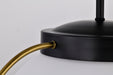 SATCO/NUVO Lakeshore 1 Light Medium Pendant Matte Black And Natural Brass Finish White Opal Glass (60-7774)