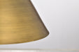 SATCO/NUVO Adina 1 Light Medium Pendant Natural Brass Finish (60-7776)