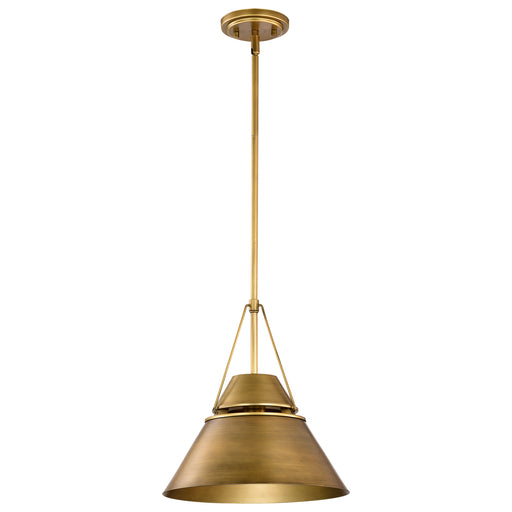 SATCO/NUVO Adina 1 Light Medium Pendant Natural Brass Finish (60-7776)