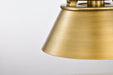 SATCO/NUVO Adina 1 Light Small Pendant Natural Brass Finish (60-7777)