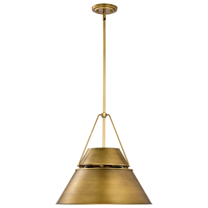 SATCO/NUVO Adina 3 Light Large Pendant Natural Brass Finish (60-7778)