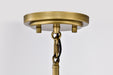 SATCO/NUVO Lakeshore 1 Light Small Pendant Natural Brass Finish White Opal Glass (60-7783)