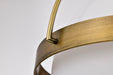 SATCO/NUVO Lakeshore 1 Light Medium Pendant Natural Brass Finish White Opal Glass (60-7784)