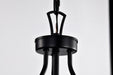 SATCO/NUVO Boliver 3 Light Pendant 11 Inch Matte Black Finish Clear Seeded Glass (60-7800)