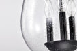 SATCO/NUVO Boliver 3 Light Pendant 11 Inch Matte Black Finish Clear Seeded Glass (60-7800)