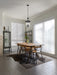 SATCO/NUVO Boliver 3 Light Pendant 11 Inch Matte Black Finish Clear Seeded Glass (60-7800)