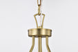 SATCO/NUVO Boliver 3 Light Pendant 11 Inch Vintage Brass Finish Clear Seeded Glass (60-7801)