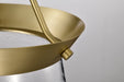 SATCO/NUVO Boliver 3 Light Pendant 11 Inch Vintage Brass Finish Clear Seeded Glass (60-7801)