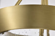 SATCO/NUVO Boliver 3 Light Pendant 11 Inch Vintage Brass Finish Clear Seeded Glass (60-7801)
