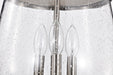 SATCO/NUVO Boliver 3 Light Pendant 11 Inch Brushed Nickel Finish Clear Seeded Glass (60-7802)