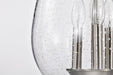 SATCO/NUVO Boliver 3 Light Pendant 11 Inch Brushed Nickel Finish Clear Seeded Glass (60-7802)