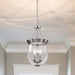 SATCO/NUVO Boliver 3 Light Pendant 11 Inch Brushed Nickel Finish Clear Seeded Glass (60-7802)
