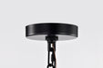 SATCO/NUVO Boliver 3 Light Pendant 14 Inch Matte Black Finish Clear Seeded Glass (60-7803)