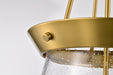 SATCO/NUVO Boliver 3 Light Pendant 14 Inch Vintage Brass Finish Clear Seeded Glass (60-7804)