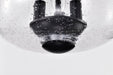 SATCO/NUVO Boliver 3 Light Flush Mount Matte Black Finish Clear Seeded Glass (60-7806)