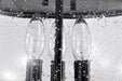 SATCO/NUVO Boliver 3 Light Flush Mount Matte Black Finish Clear Seeded Glass (60-7806)