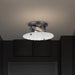 SATCO/NUVO Glacier 2 Light Large Flush Mount Medium Base 60W Matte Black Ice Glass (60-7810)