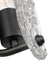 SATCO/NUVO Glacier 1 Light Vanity Medium Base 60W Matte Black Finish Ice Glass (60-7811)