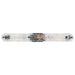 SATCO/NUVO Glacier 3 Light Vanity Medium Base 60W Matte Black Finish Ice Glass (60-7813)