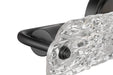 SATCO/NUVO Glacier 3 Light Vanity Medium Base 60W Matte Black Finish Ice Glass (60-7813)