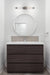 SATCO/NUVO Glacier 3 Light Vanity Medium Base 60W Matte Black Finish Ice Glass (60-7813)