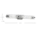 SATCO/NUVO Glacier 3 Light Vanity Medium Base 60W Matte Black Finish Ice Glass (60-7813)