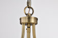 SATCO/NUVO Amado 1 Light Pendant 10 Inch Vintage Brass Finish Clear Glass (60-7815)