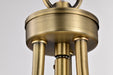 SATCO/NUVO Amado 1 Light Pendant 10 Inch Vintage Brass Finish Clear Glass (60-7815)