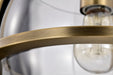 SATCO/NUVO Amado 1 Light Pendant 10 Inch Vintage Brass Finish Clear Glass (60-7815)