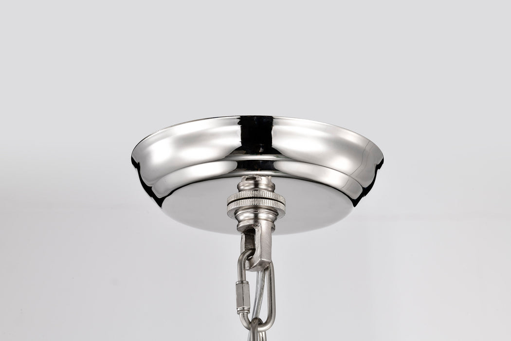 SATCO/NUVO Amado 1 Light Pendant 10 Inch Polished Nickel Finish Clear Glass (60-7816)