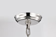 SATCO/NUVO Amado 1 Light Pendant 10 Inch Polished Nickel Finish Clear Glass (60-7816)