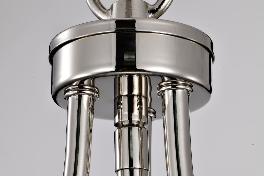 SATCO/NUVO Amado 1 Light Pendant 10 Inch Polished Nickel Finish Clear Glass (60-7816)