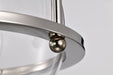 SATCO/NUVO Amado 1 Light Pendant 10 Inch Polished Nickel Finish Clear Glass (60-7816)