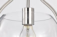 SATCO/NUVO Amado 1 Light Pendant 10 Inch Polished Nickel Finish Clear Glass (60-7816)