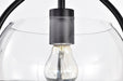 SATCO/NUVO Amado 1 Light Pendant 10 Inch Matte Black Finish Clear Glass (60-7817)