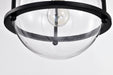 SATCO/NUVO Amado 1 Light Pendant 10 Inch Matte Black Finish Clear Glass (60-7817)