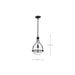 SATCO/NUVO Amado 1 Light Pendant 10 Inch Matte Black Finish Clear Glass (60-7817)