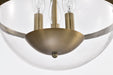 SATCO/NUVO Amado 3 Light Pendant 14 Inch Vintage Brass Finish Clear Glass (60-7818)