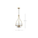 SATCO/NUVO Amado 3 Light Pendant 14 Inch Vintage Brass Finish Clear Glass (60-7818)
