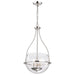 SATCO/NUVO Amado 3 Light Pendant 14 Inch Polished Nickel Finish Clear Glass (60-7819)